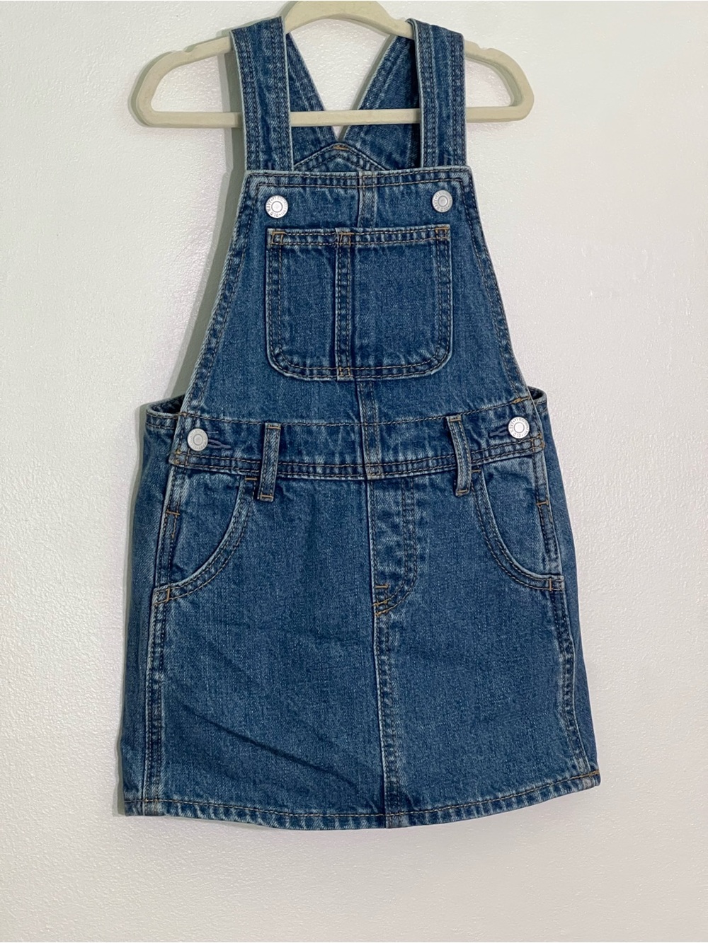 Old Navy 100% cotton Blue Denim Overall Dress for Girls NWOT size 3T